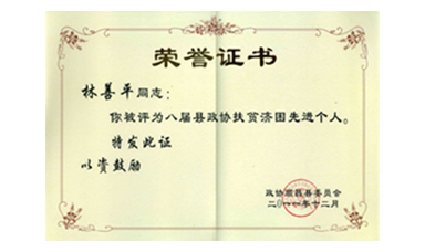 盡心盡力謀發(fā)展 盡職盡責為和諧--記縣政協(xié)常委、虹潤公司董事長林善平