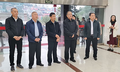 福建省政協(xié)副主席、省工商聯(lián)主席王光遠(yuǎn)一行視察虹潤公司